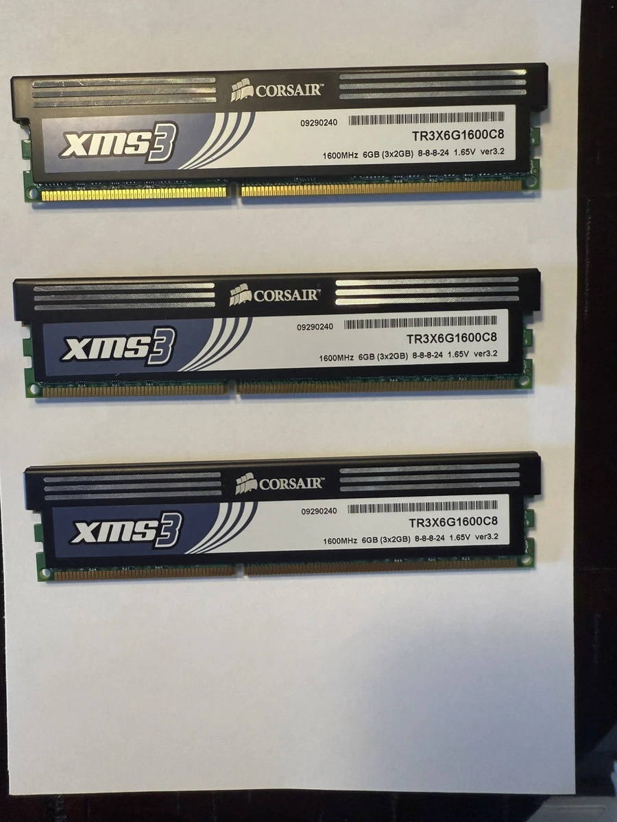 Corsair XMS3 DDR3 2 X 1Go – Mémoire PC – Occasion