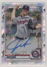 2020 Bowman Chrome Prospects Atomic Refractor 96/100 Jackson Rutledge Auto j4c