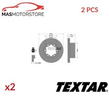 BREMSSCHEIBEN SATZ PAAR TEXTAR 93143403 2PCS A FÜR MERCEDES-BENZ SPRINTER 5-T