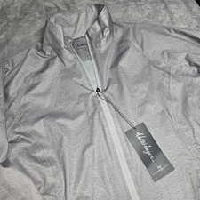 Walter Hagen Performance Women's P11 Rain Jacket Size M Light Heather Grey NEW