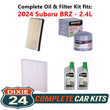 Fits: 2024 Subaru BRZ 2.4L Complete Cabin, Air & Oil Filter Kit (0W-20)
