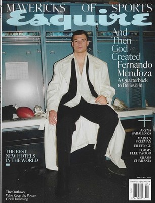 Esquire Magazine April / May 2026 Fernando Mendoza