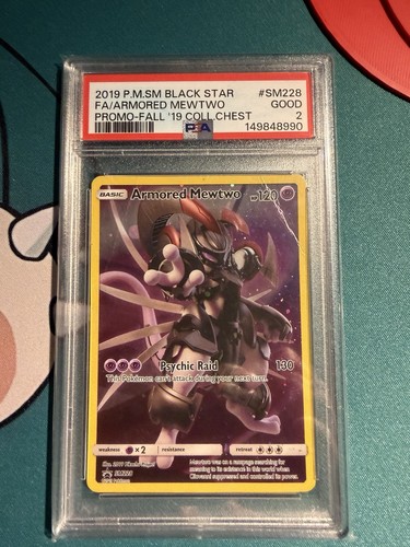 Armored Mewtwo graded PSA 2 for sale on eBay