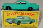 MATCHBOX LESNEY MOKO 1-75 SERIES - LINCOLN CONTINENTAL No 31c - MINT IN EXC BOX