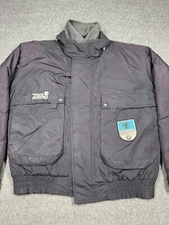 Tour Master BMW Motorcycle Jacket Mens Size l Black Riding Vintage Full Zip