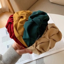 2022 Fashion Hair Hoop Hair Bands for Women Girls Flower Solid Color Freeshpping