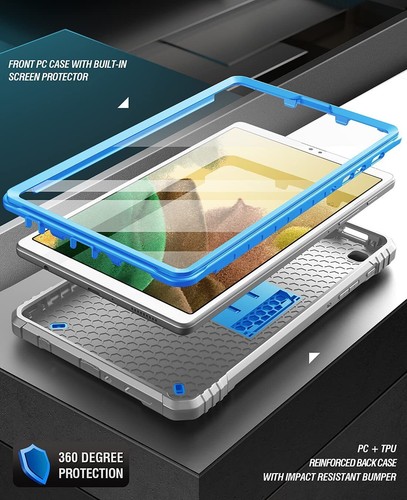 Poetic Revolution Case For Galaxy Tab A7 Lite 8.7 with Screen Protector Blue - Picture 3 of 7