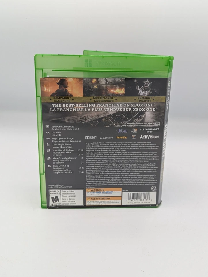 Call of Duty WW2 - Microsoft Xbox ONE - Tested - Image 2 of 3