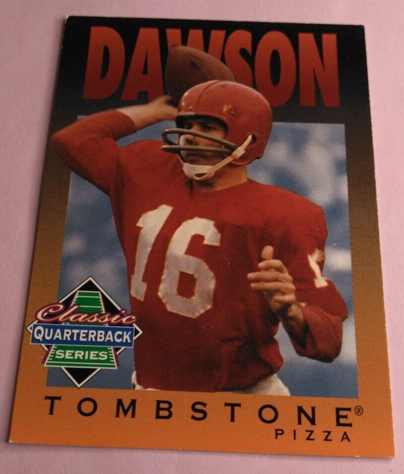 1995 Tombstone Pizza Classic Quarterback Series Len Dawson #3 HOF