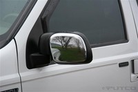 Chrome Mirror Covers For 1999-2007 Ford F250/f350 W/o Telescopic Mirrors on sale Chrome Mirror Covers For 1999-2007 Ford F250/f350 W/o Telescopic Mirrors on sale