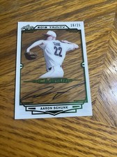 2019 Leaf Trinity AARON SCHUNK Clear Acetate Green Foil Auto XRC 16/25 Autograph