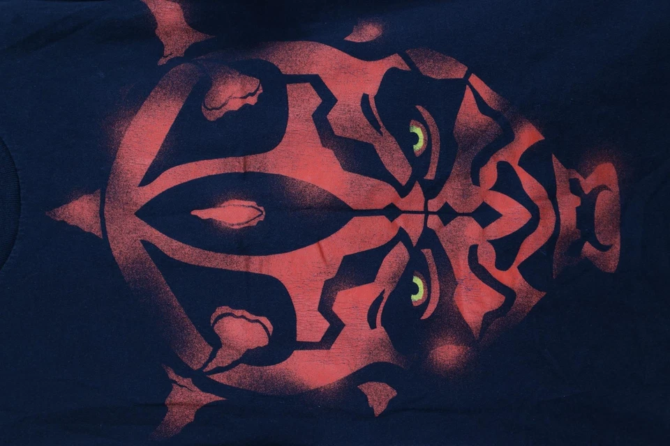 Camiseta De Colección Años 90 Star Wars Niños Pequeña Episodio 1 Amenaza Fantasma Darth Maul Foto 4 de 4