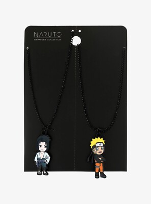 Naruto Shippuden Collection - Naruto & Sasuke Chibi Characters Necklace Set