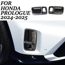 Carbon Fiber Style Front Fog Light Lamp Cover Molding Trims For Honda Prologue