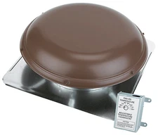 Roof-Mount 1900-Sq. Ft. Power Attic Ventilator, Brown
