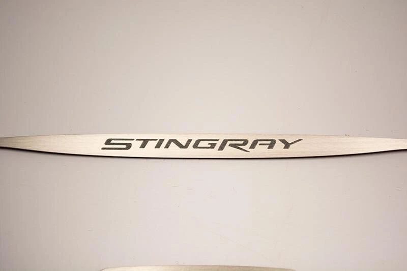 Espejo retrovisor C7 Corvette Stingray 2014-2019 moldura acero inoxidable cepillado Foto 3 de 4