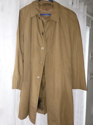 ジャケット・アウター vintage  trench coat dl Vintage Trench Coat Jacket Womens 48 Nino Beige Made in Holland