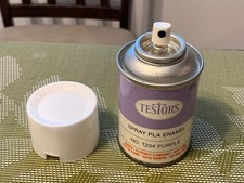TESTORS 1234 PURPLE SPRAY PLA ENAMEL PAINT models  slot cars VINTAGE UNUSED