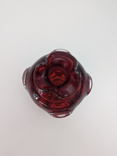 Bo Borgstrom Sweden Hand Blown Art Glass Vase Decanter 6 1/2" Tall - Picture 6 of 7