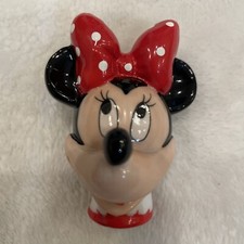 VTG 1990s DISNEY MINNIE MOUSE THIMBLE Ceramic Collectable ~Enesco ~Mickey & Co.