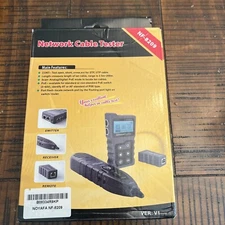 Advanced Network Cable Tester With PoE& NCV & Lamp CAT5e/CAT6/CAT6a Wire Tracker