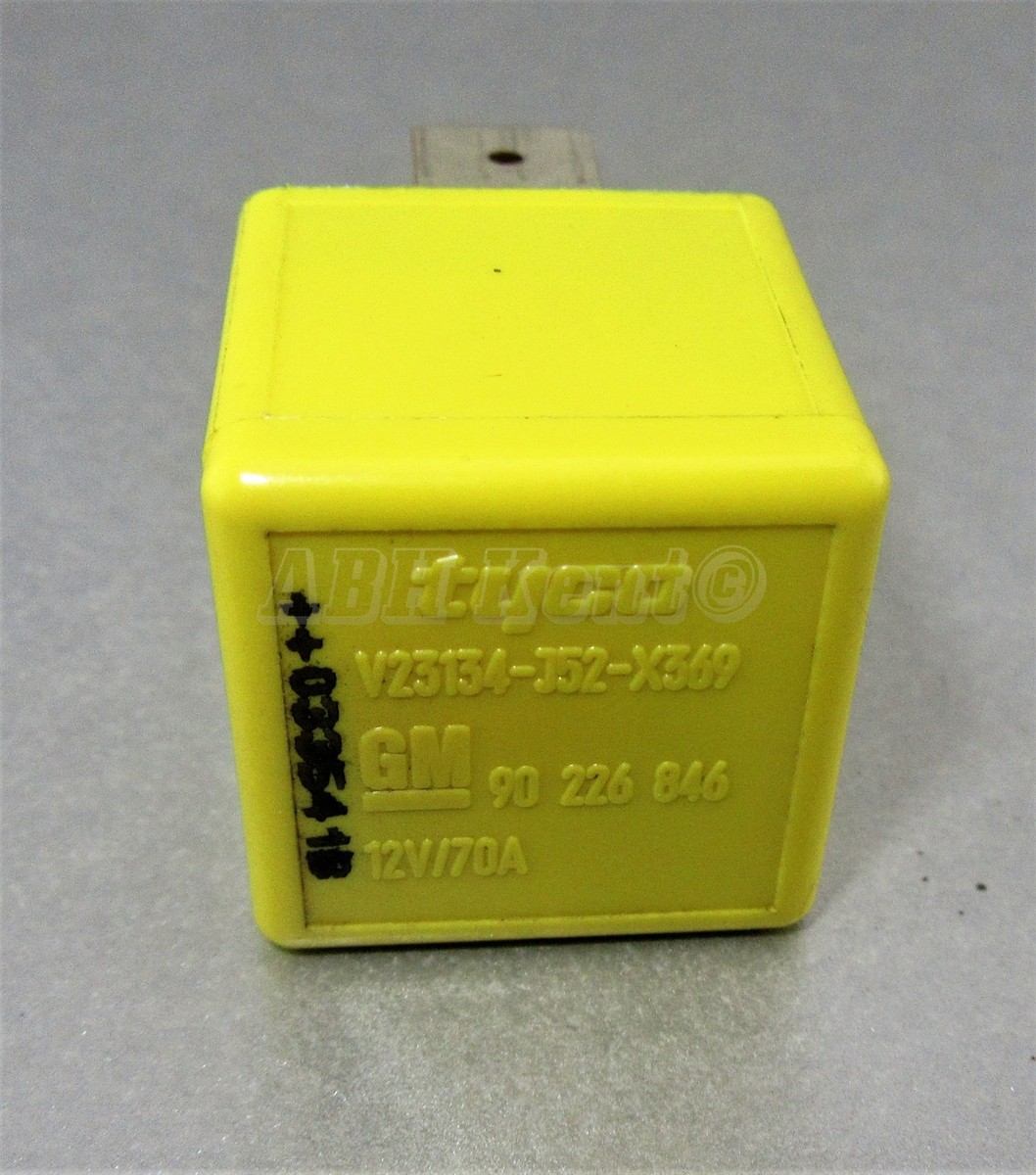 43-Vauxhall Opel Zündung Starter Glühkerze 4-Pin Gelb Relais 