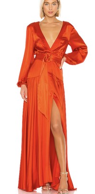 alexis orange dress