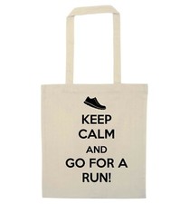 go for a run, tote bag fitness workout gym fitness trainers running hipster 6043