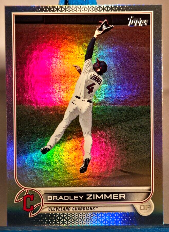 2022 Series 2 Bradley Zimmer #407 Rainbow Foil Cleveland Guardians