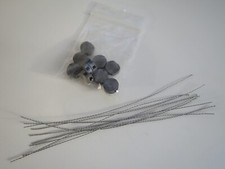 x10 12mm Lead Electric Water Meter Security tamper Proof Seals Tags Sealing Wire