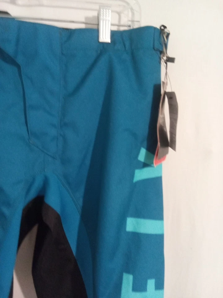 Pantalones de moto Fly Racing azul negro para mujer talla Motorcross 11/12 F-16 nuevo con etiquetas Foto 3 de 4