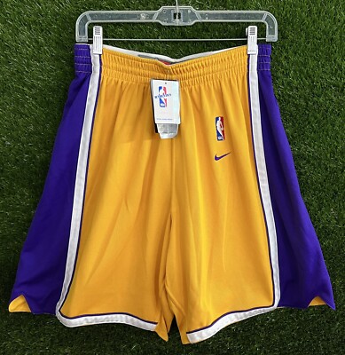 NEW Vintage Authentic Nike Los Angeles Lakers Game Shorts Jersey