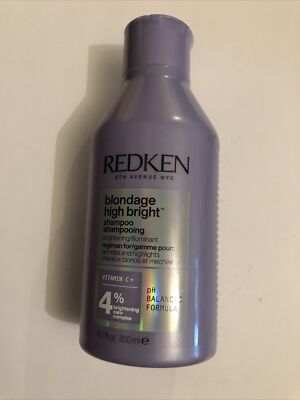 Redken Blondage High Bright Shampoo 300ml formuliert mit Vitamin C Brandneu