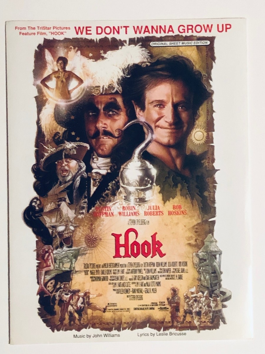 John Williams HOOK: WE DON'T WANT TO GROW UP movie PIANO sheet