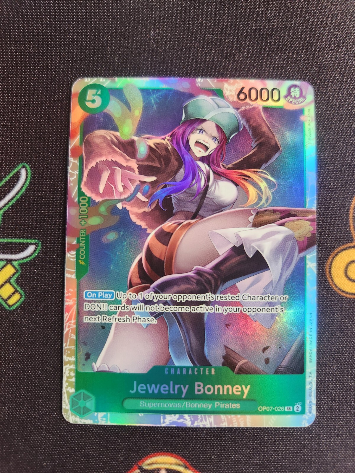 EXACT CARD PICTURED Jewelry Bonney OP07 026 One Piece TCG 500 Years Future Eng