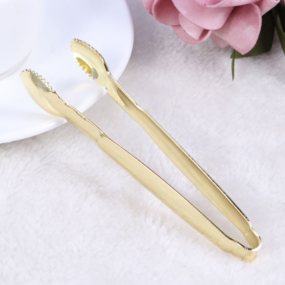 4 Pcs Stainless Steel Sugar Tongs Mini Serving for Appetizers Buffet