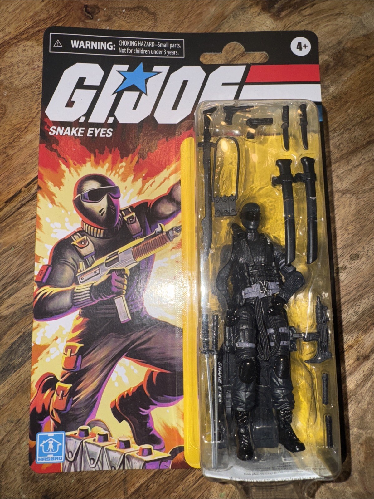 2020 Hasbro G.I. Joe Snake Eyes Retro 3.75-Inch Action Figure W/ Accessories