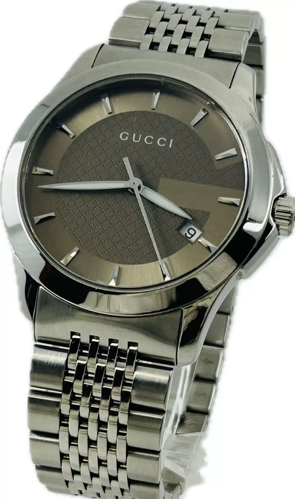 Montre homme Gucci G Timeless 126,4 YA126406 Champagne remise excellent++ A1543