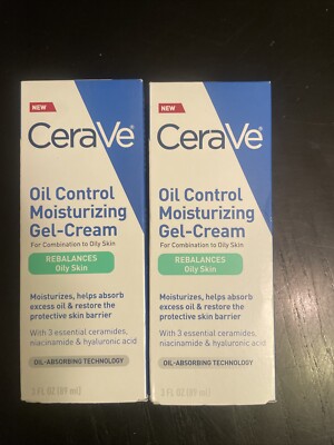 2 Pack Of Cerave Oil Control Moisturizing Gel-Cream Face Moisturizer 3oz