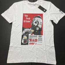 Adidas Mens Small James Harden Iron Man Marvel Stark Industries Graphic T Shirt