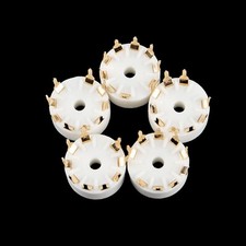 ECC83 Compatible For Tube Amplifiers 9pin Tube Socket PCB Mount Heat Resistant