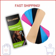 Kinesiology Tape Precut-40 Strips  Elastic Cotton Athletic Tape for Joints Supp
