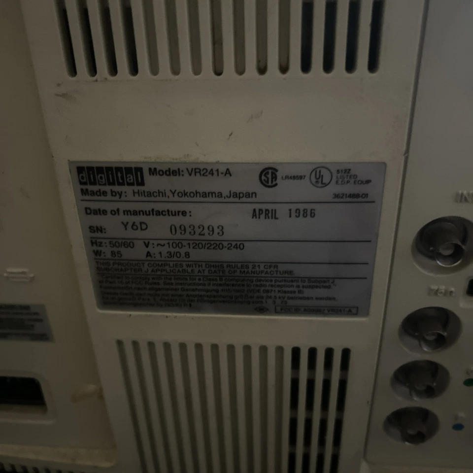 Vintage Digital VRC241-A -13” Color CRT Monitor - Image 4 of 4