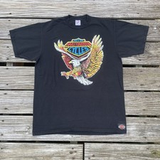 VTG Double Sided Harley-Davidson Eagle Shirt L Made In USA