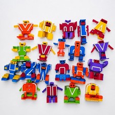 20 Lakeshore Alpha-Bots Replacement Letters Robot A-Z Transforming Alphabet Toy