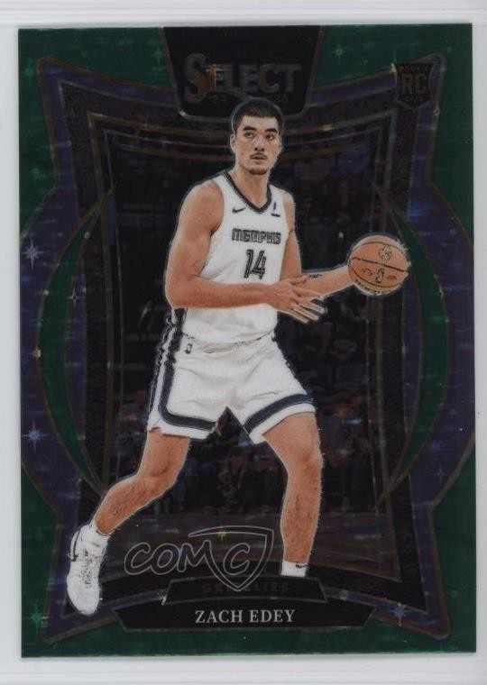 2024-25 Panini Select Concourse Green Stars Prizm Zach Edey #98 1t9g