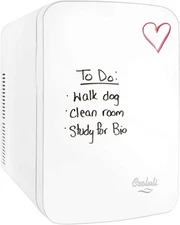 Cooluli Vibe Mini Fridge for Bedroom - With Cool Front Magnetic White 