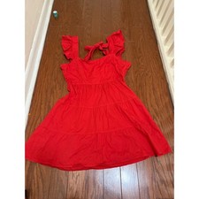 Show Me Your Mumu LovelyRed Mini Dress Tie Back Cutout Womens Medium