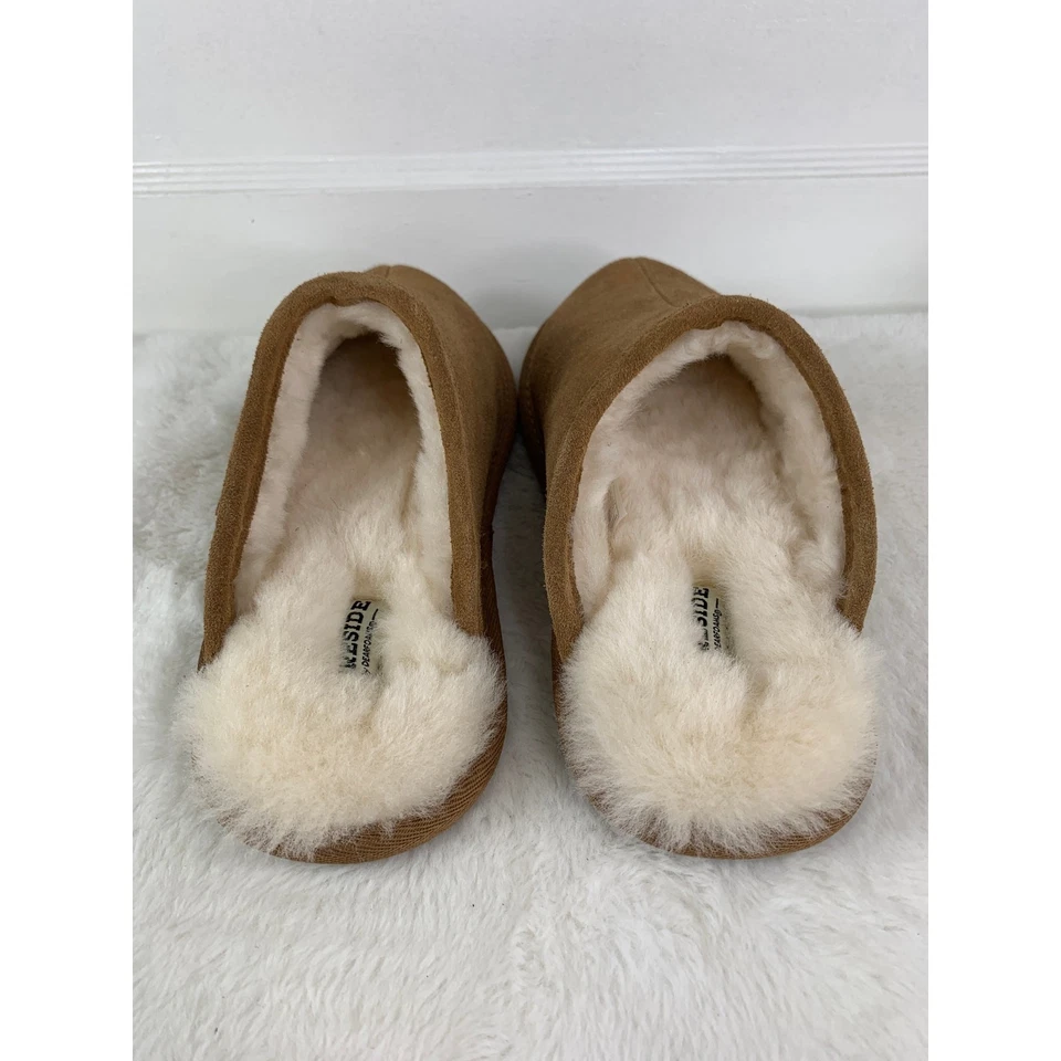 Мужские тапочки Fireside от Dearfoams Warwick из овчины размер 8 - Изображение 3 из 4