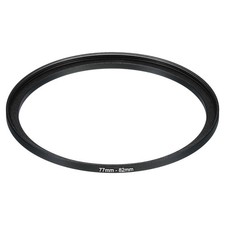 77mm-82mm Metal Step Up Ring, Camera Lens Filter Adapter Ring Black